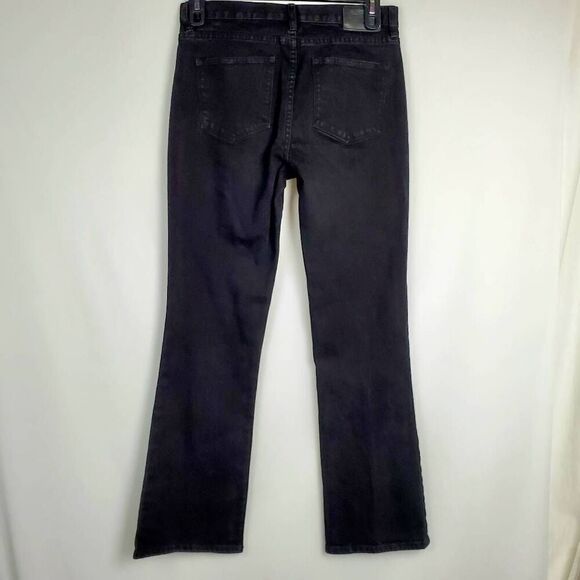 Lauren Jeans Co. size 10 MODERN BOOTCUT high waisted Jean, Black - Picture 3 of 5